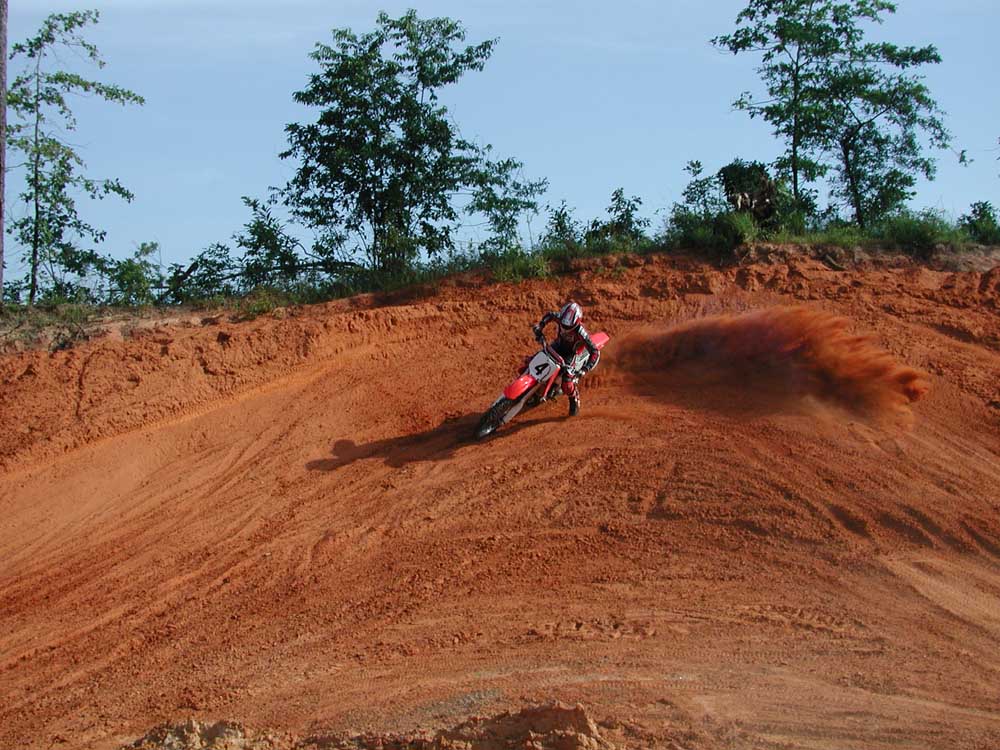 roy on tall berm